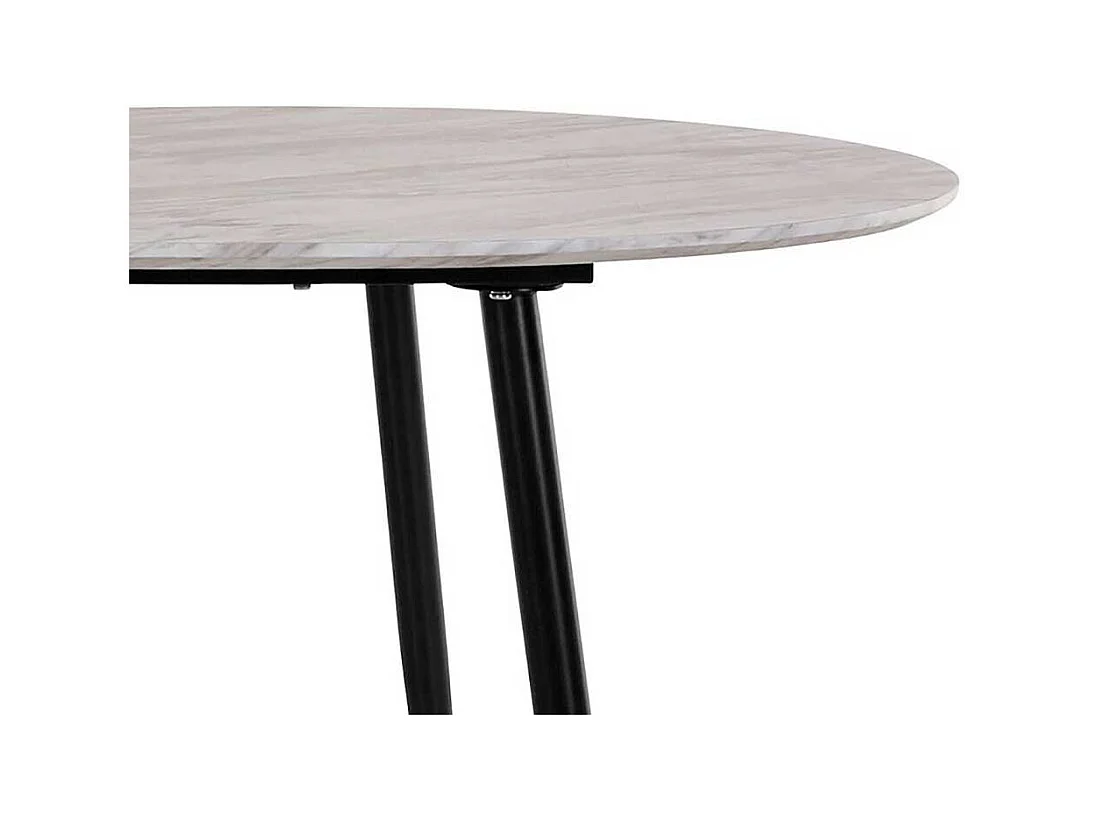 Ovaler Esstisch Retro 180 cm breit Vierfußgestell