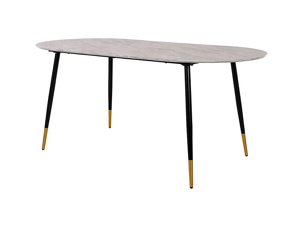 Ovaler Esstisch Retro 180 cm breit Vierfußgestell
