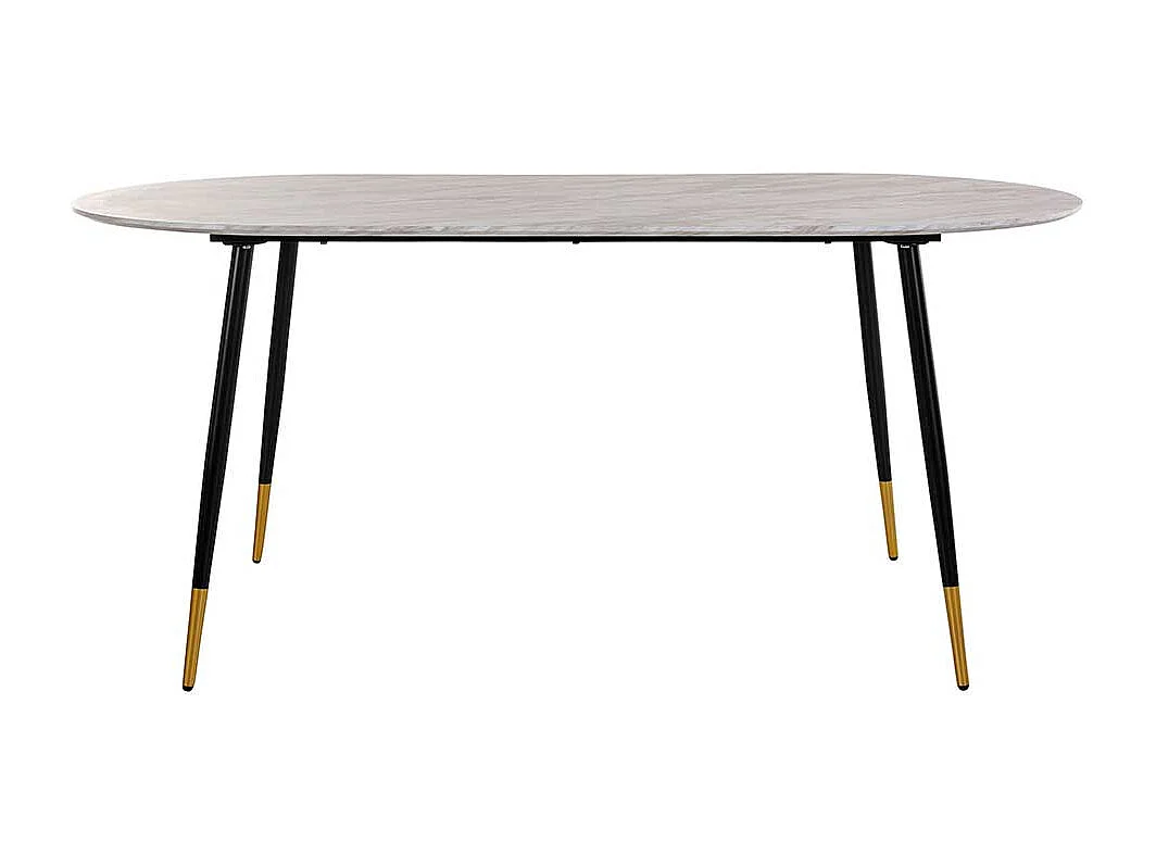 Ovaler Esstisch Retro 180 cm breit Vierfußgestell