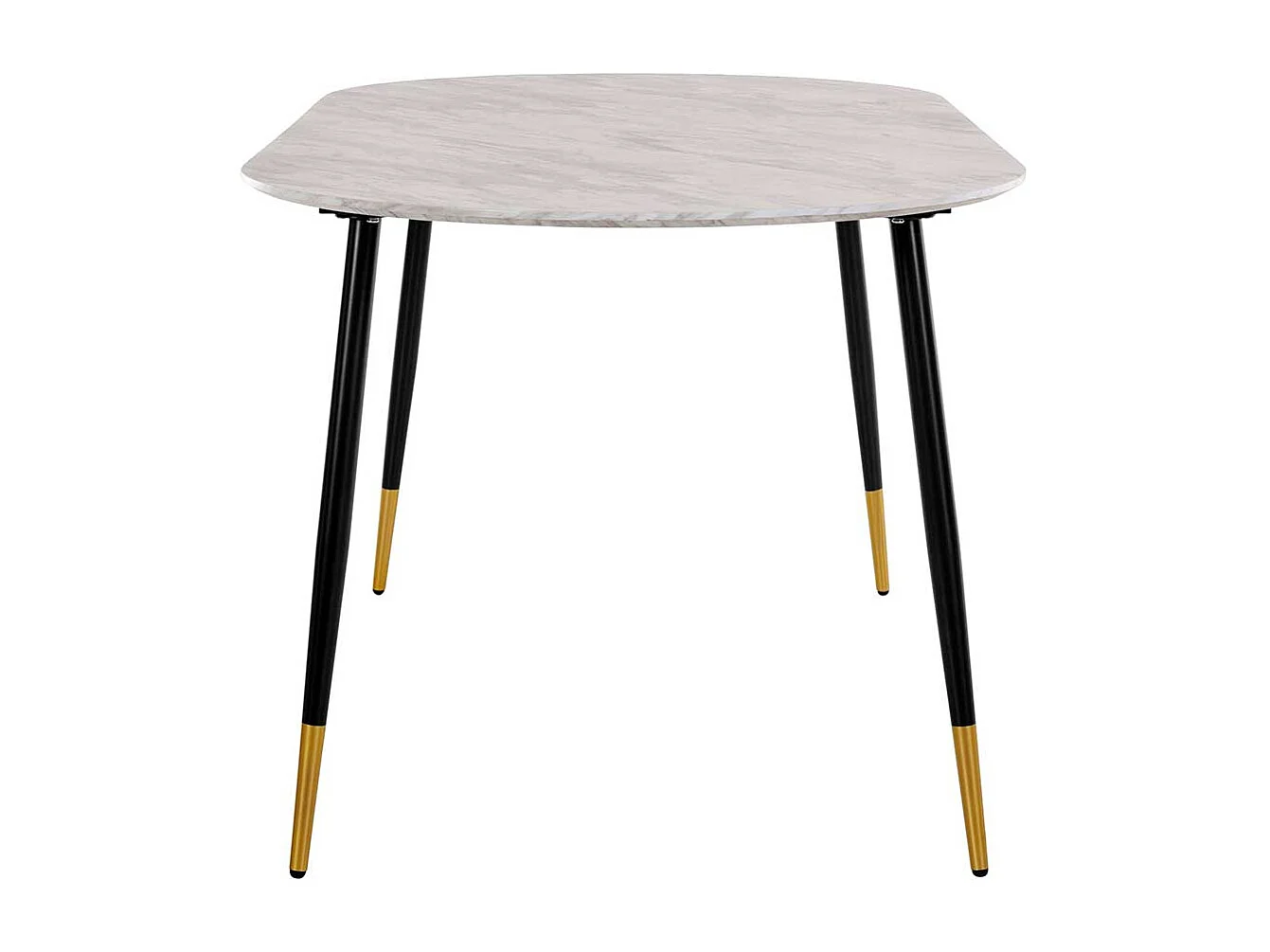 Ovaler Esstisch Retro 180 cm breit Vierfußgestell