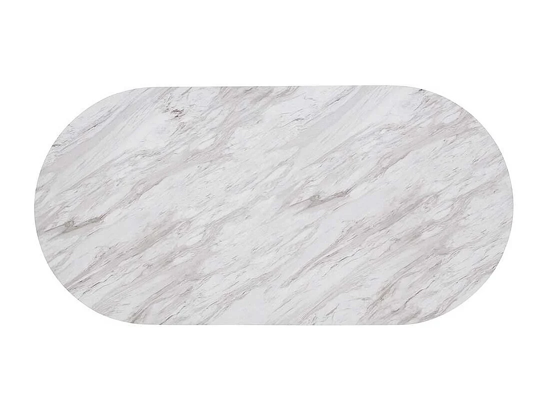 Ovaler Esstisch Retro 180 cm breit Vierfußgestell