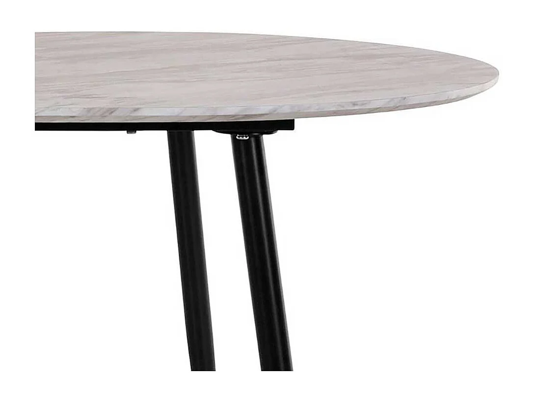 Ovaler Esstisch Retro 180 cm breit Vierfußgestell