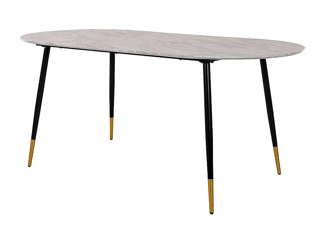 Ovaler Esstisch Retro 180 cm breit Vierfußgestell