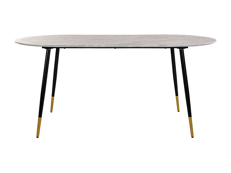 Ovaler Esstisch Retro 180 cm breit Vierfußgestell