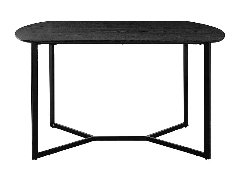 Esstisch Tisch Esszimmer in Schwarz mit Bügelgestell