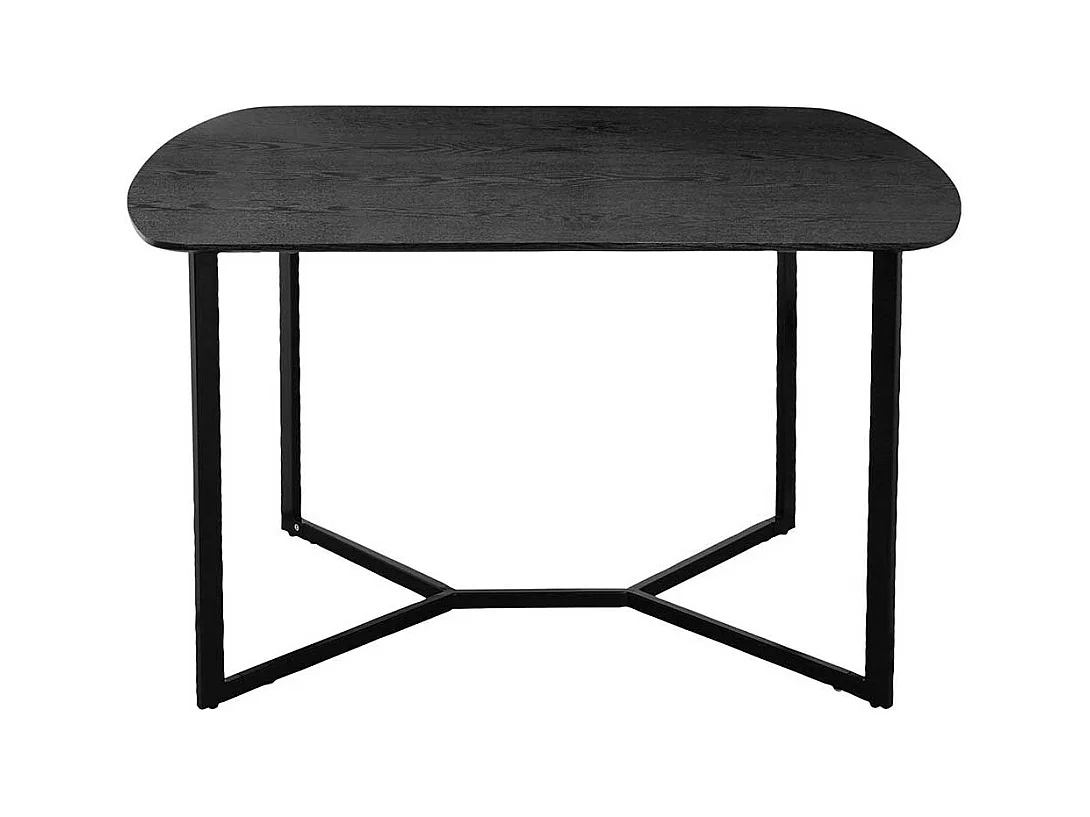 Esstisch Tisch Esszimmer in Schwarz mit Bügelgestell