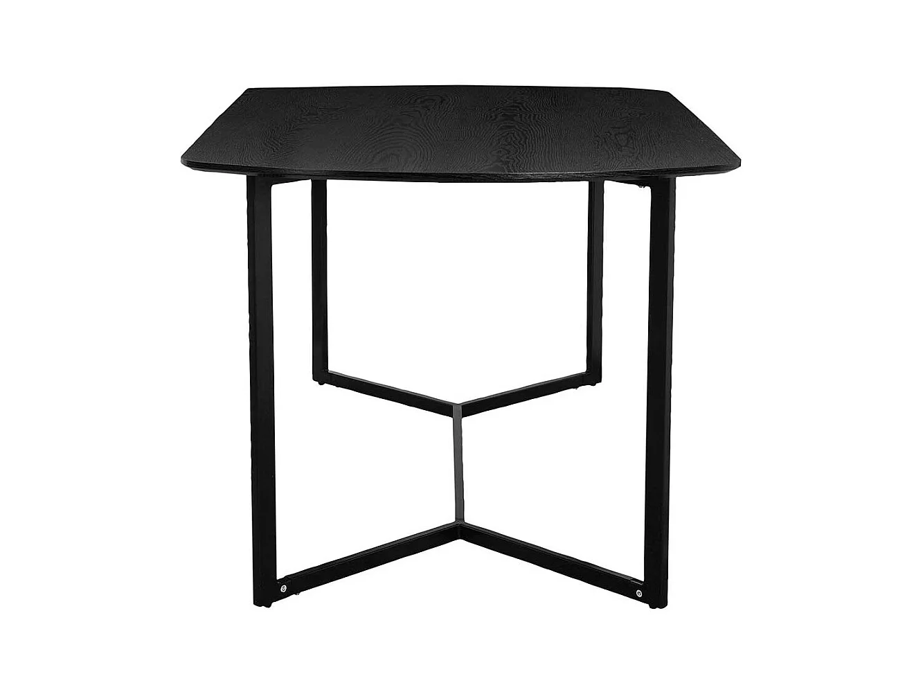 Esstisch Tisch Esszimmer in Schwarz mit Bügelgestell
