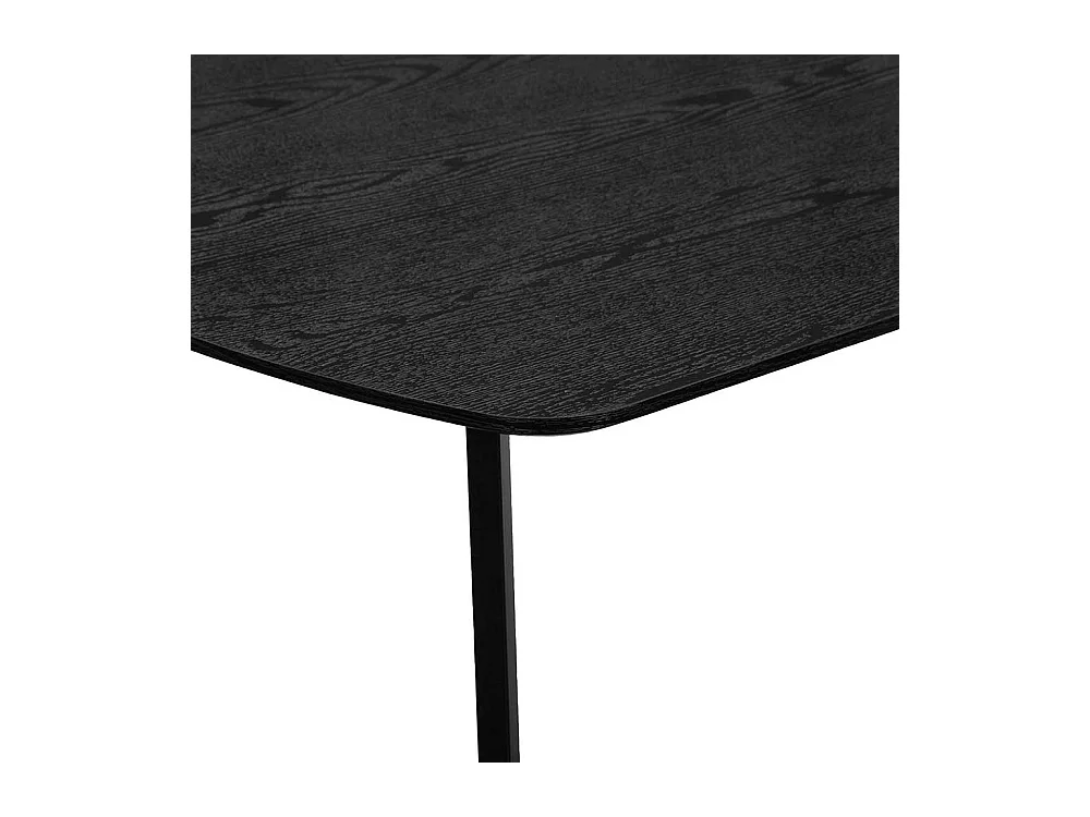 Esstisch Tisch Esszimmer in Schwarz mit Bügelgestell