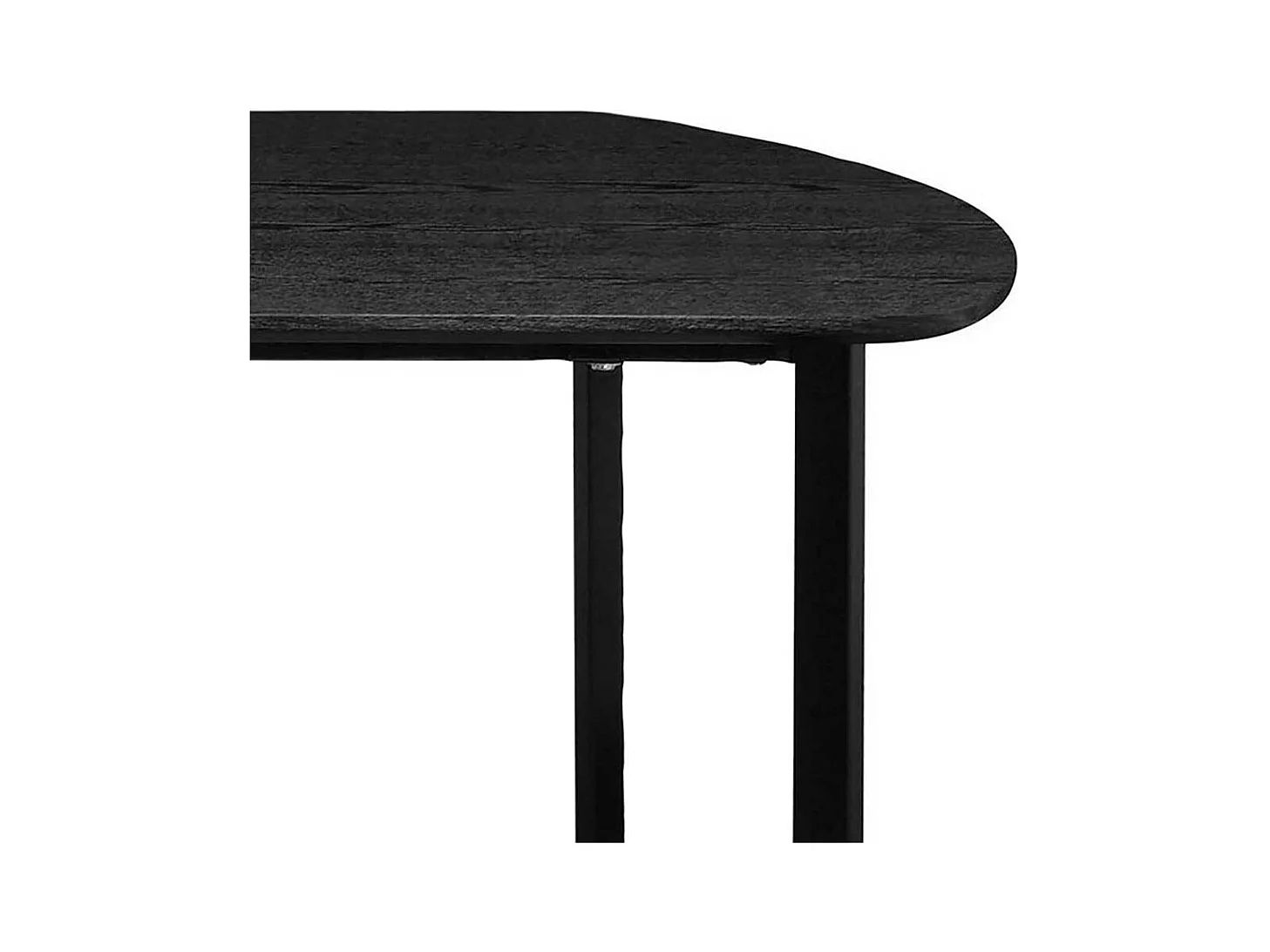 Esstisch Tisch Esszimmer in Schwarz mit Bügelgestell