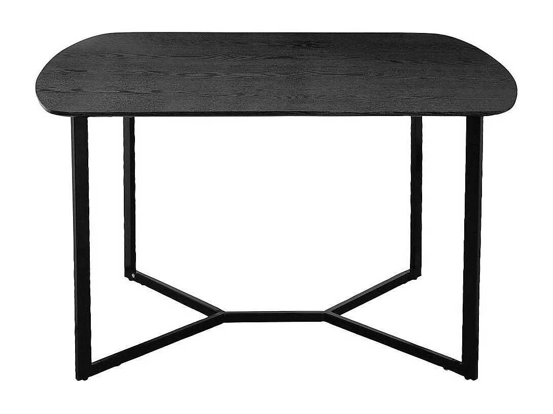 Esstisch Tisch Esszimmer in Schwarz mit Bügelgestell