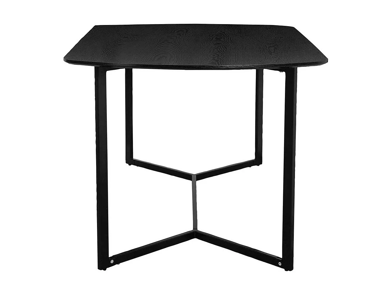 Esstisch Tisch Esszimmer in Schwarz mit Bügelgestell