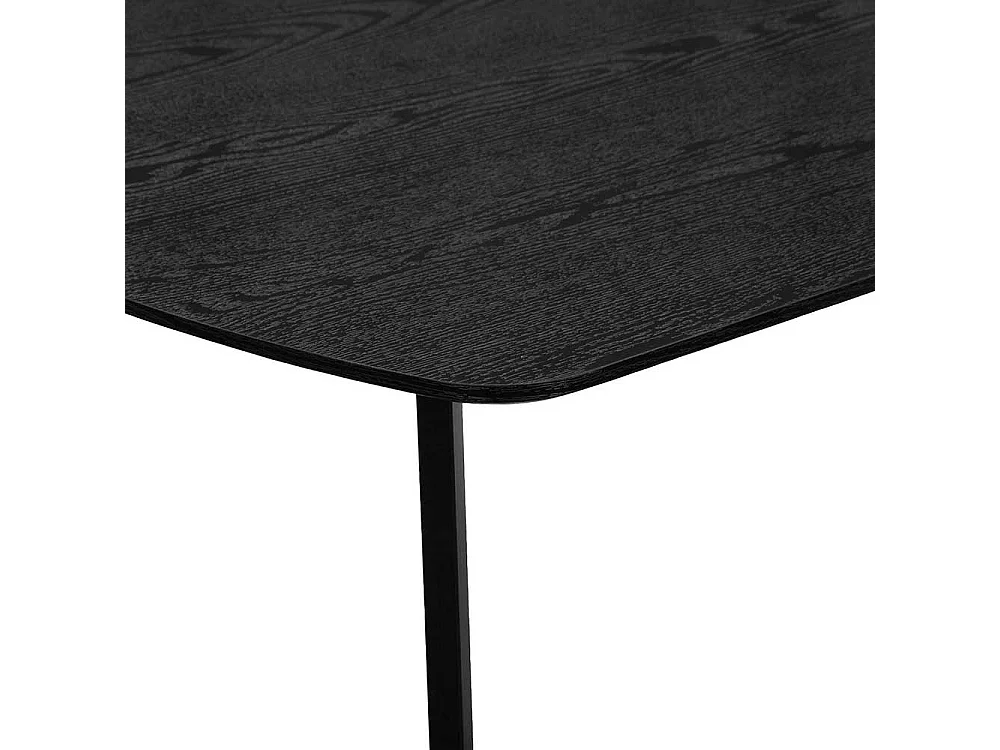 Esstisch Tisch Esszimmer in Schwarz mit Bügelgestell