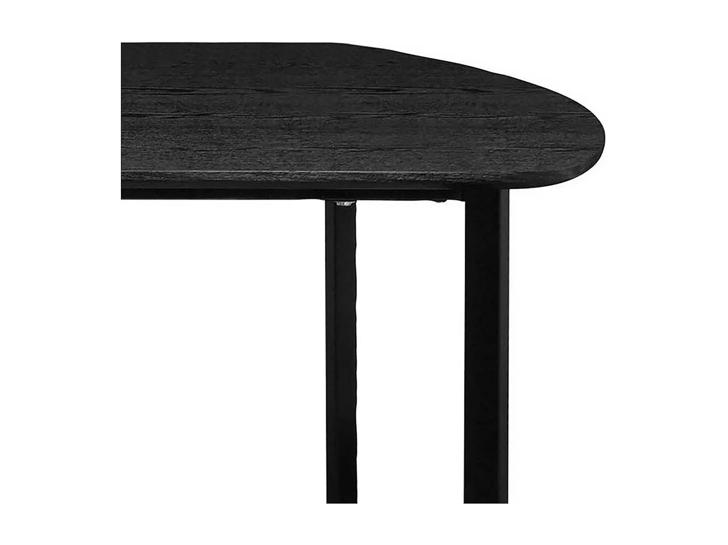 Esstisch Tisch Esszimmer in Schwarz mit Bügelgestell