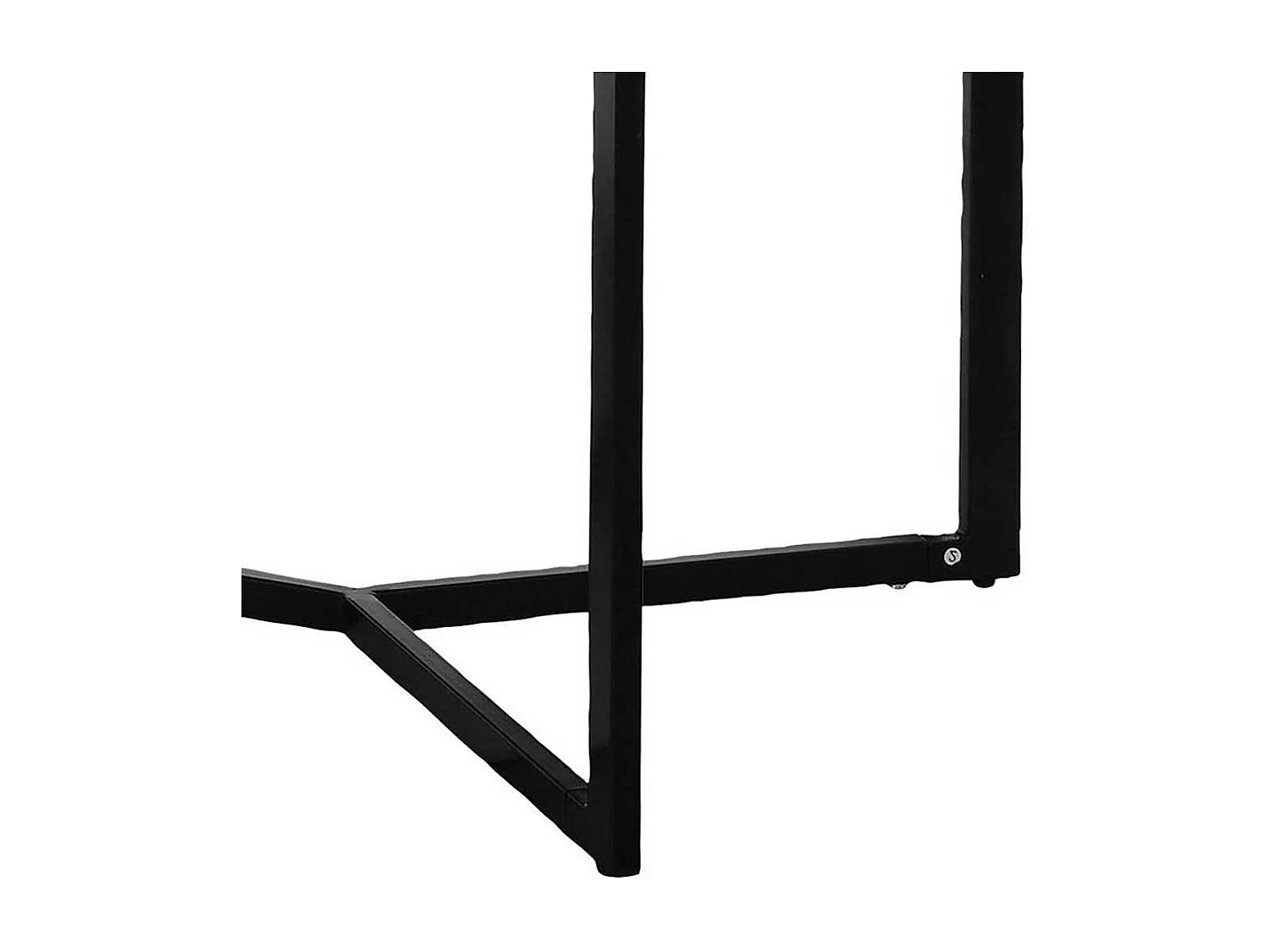 Esstisch Tisch Esszimmer in Schwarz mit Bügelgestell