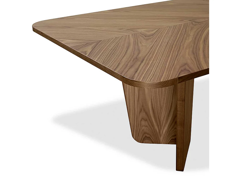 Esszimmer Tisch Buche teilmassiv braun modernem Design