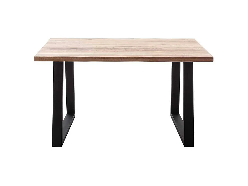 Esstisch Massivholztisch aus Zerreiche Massivholz mit Bügelgestell