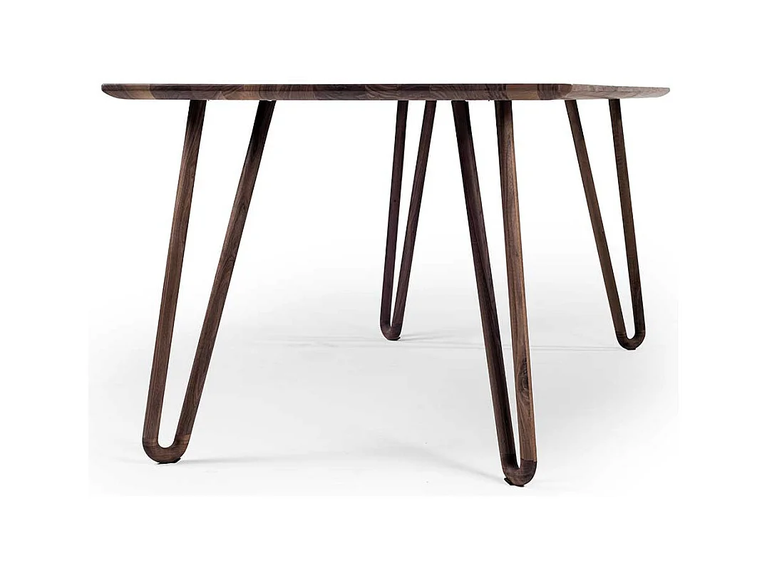 Esszimmertisch aus Nussbaum Massivholz handgearbeitet