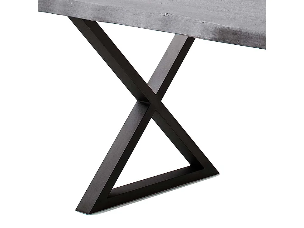 Esstisch Holztisch in Akazie Grau aus Massivholz