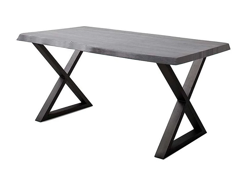 Esstisch Holztisch in Akazie Grau aus Massivholz