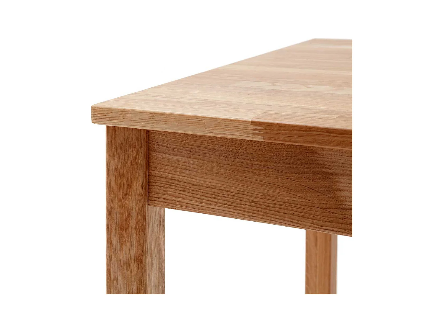 Esstisch aus Wildeiche Massivholz 76 cm hoch