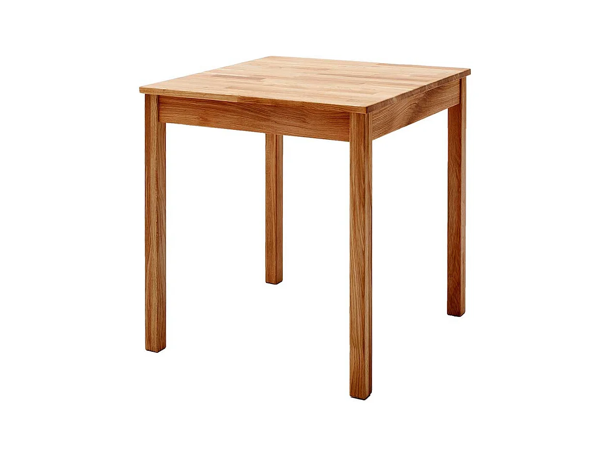 Esstisch aus Wildeiche Massivholz 76 cm hoch