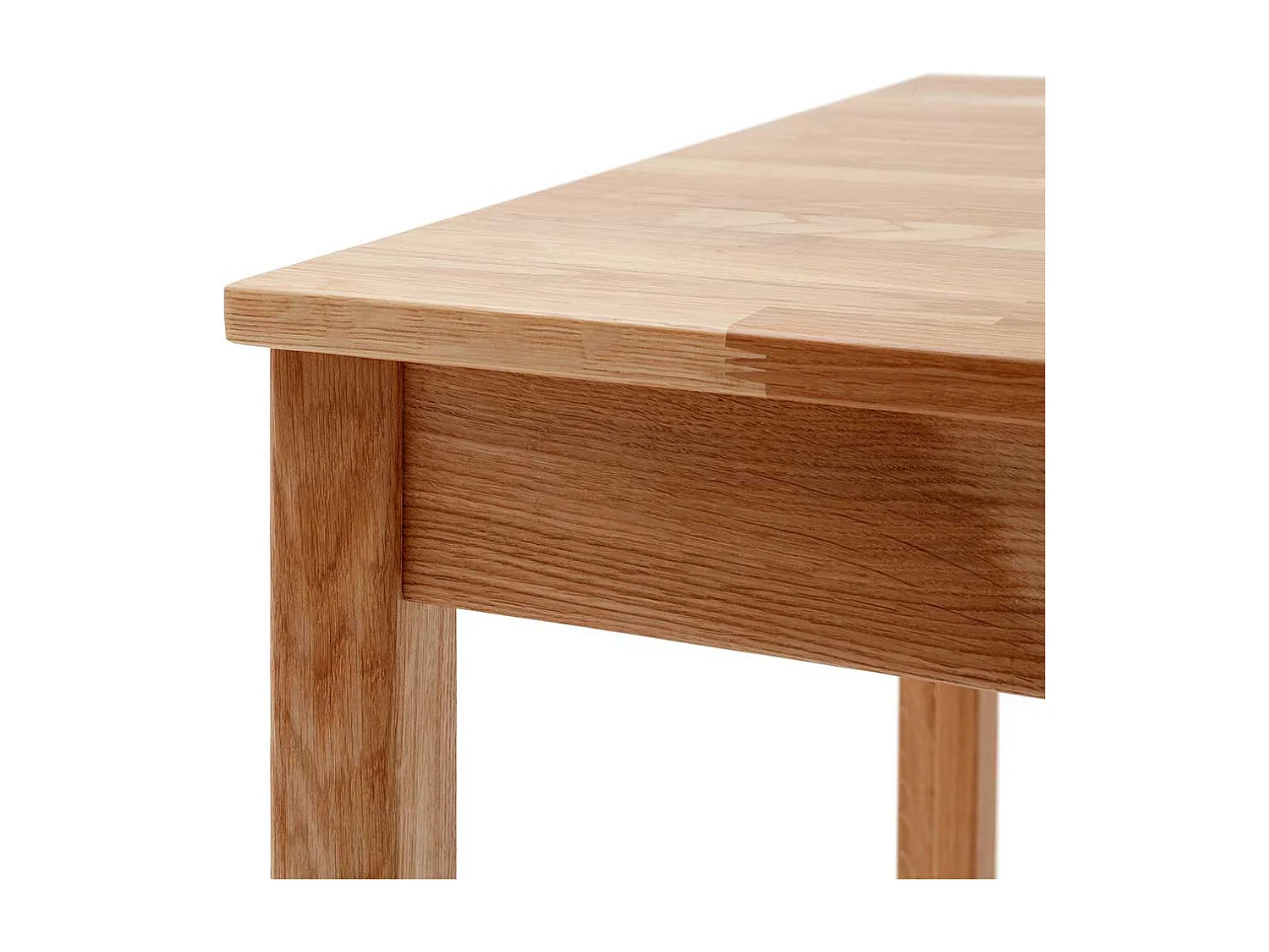 Esstisch aus Wildeiche Massivholz 76 cm hoch