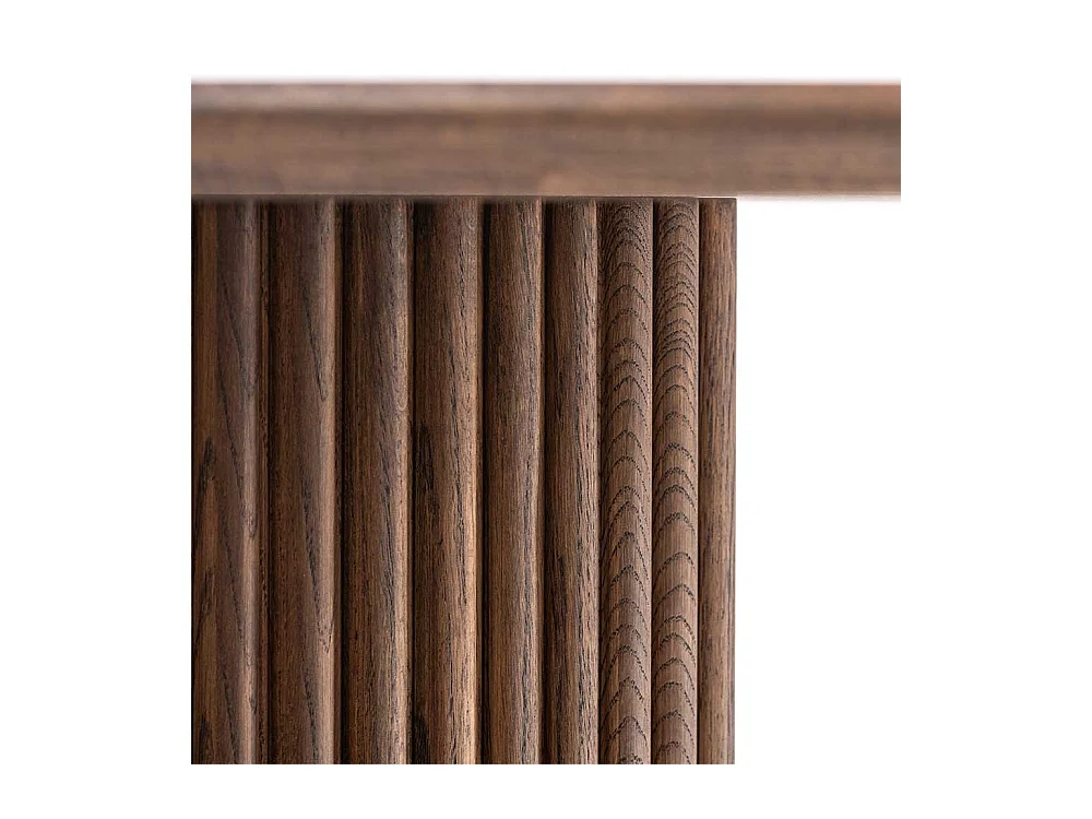 Skandi Tisch Esszimmer aus Eiche Massivholz Wengefarben