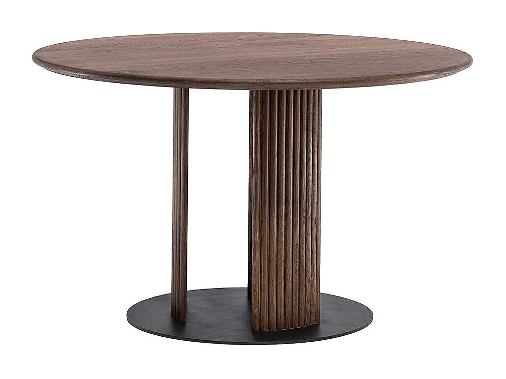 Skandi Tisch Esszimmer aus Eiche Massivholz Wengefarben