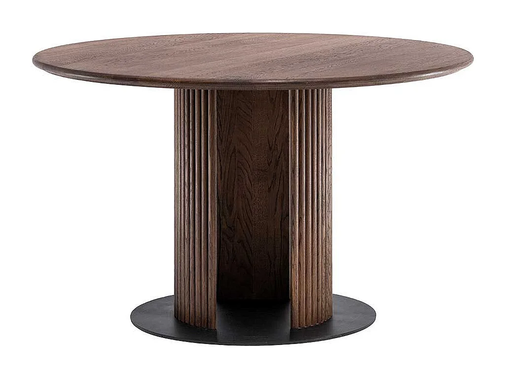 Skandi Tisch Esszimmer aus Eiche Massivholz Wengefarben