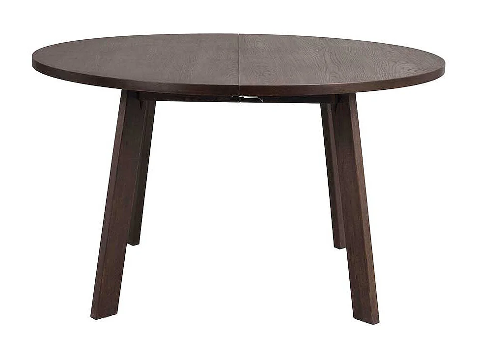 Küchen Tisch optional verlängerbar in Dunkelbraun geölt 75 cm hoch