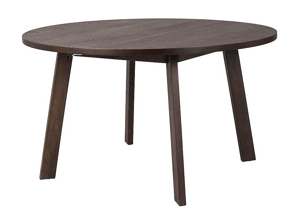 Küchen Tisch optional verlängerbar in Dunkelbraun geölt 75 cm hoch