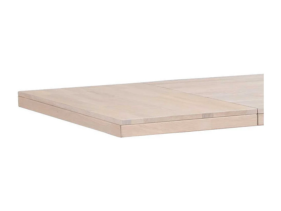 Massivtisch in Eiche White Wash Metallgestell