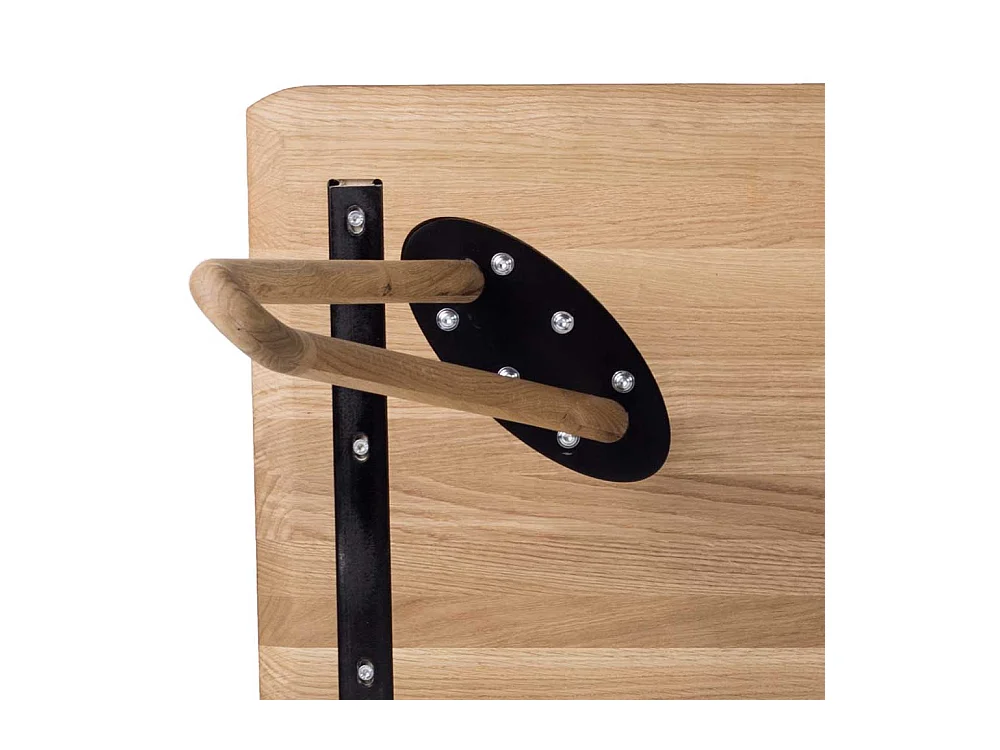 Esszimmertisch aus Eiche massiv weiß geölt Skandi Design