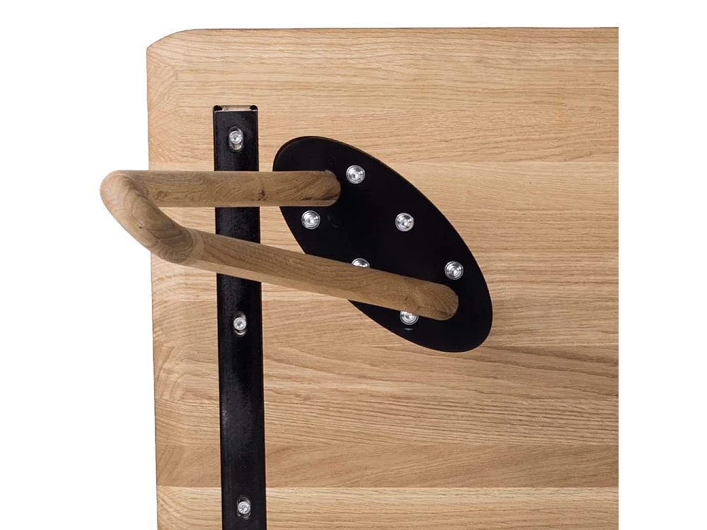 Esszimmertisch aus Eiche massiv weiß geölt Skandi Design