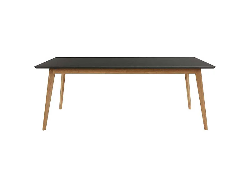 Esstisch Tisch Esszimmer in Eichefarben und Schwarz