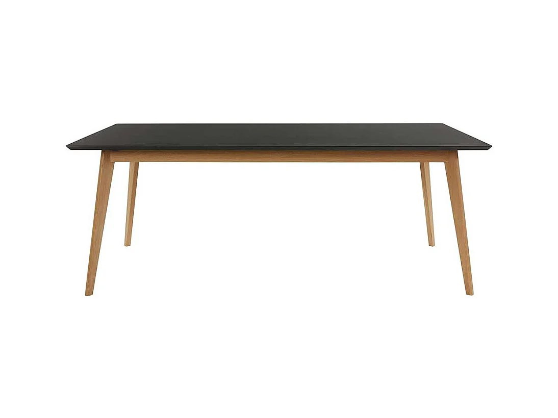 Esstisch Tisch Esszimmer in Eichefarben und Schwarz