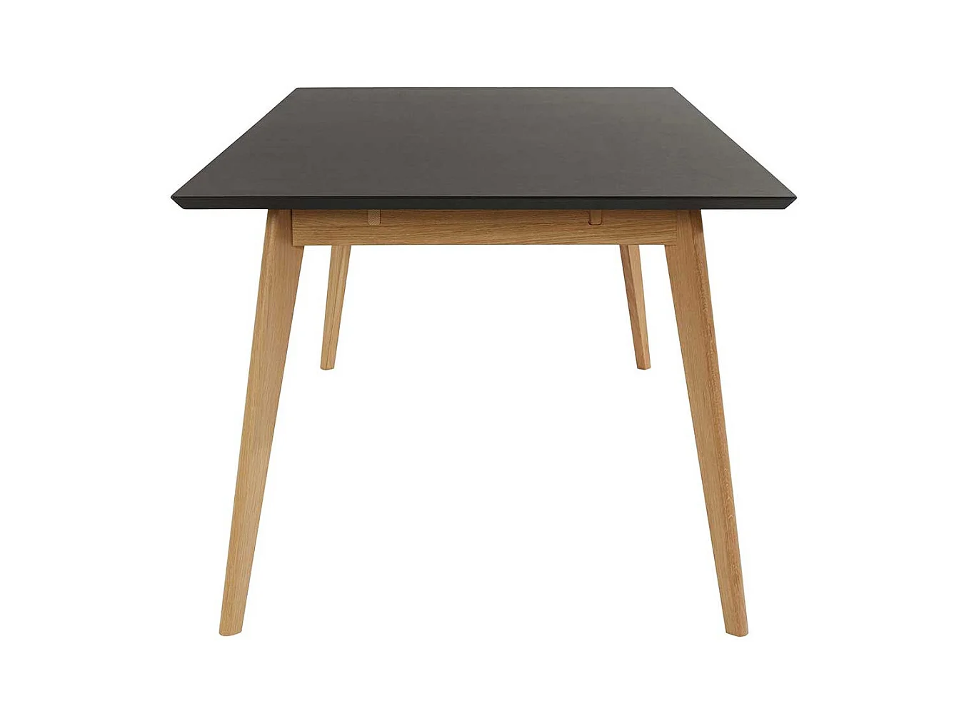 Esstisch Tisch Esszimmer in Eichefarben und Schwarz