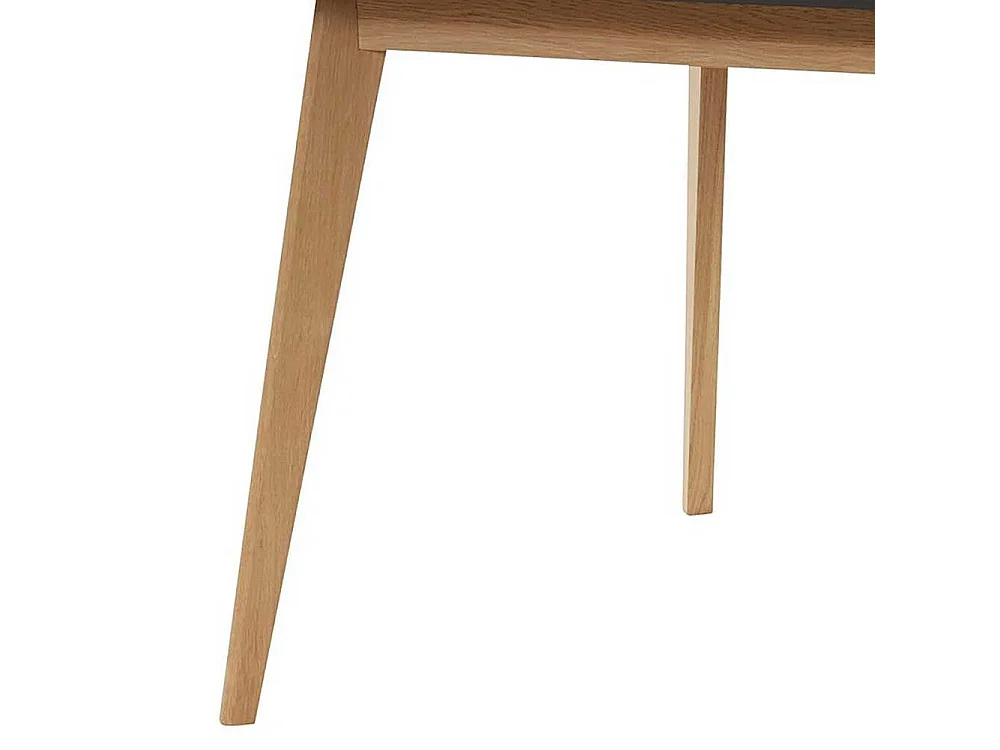 Esstisch Tisch Esszimmer in Eichefarben und Schwarz