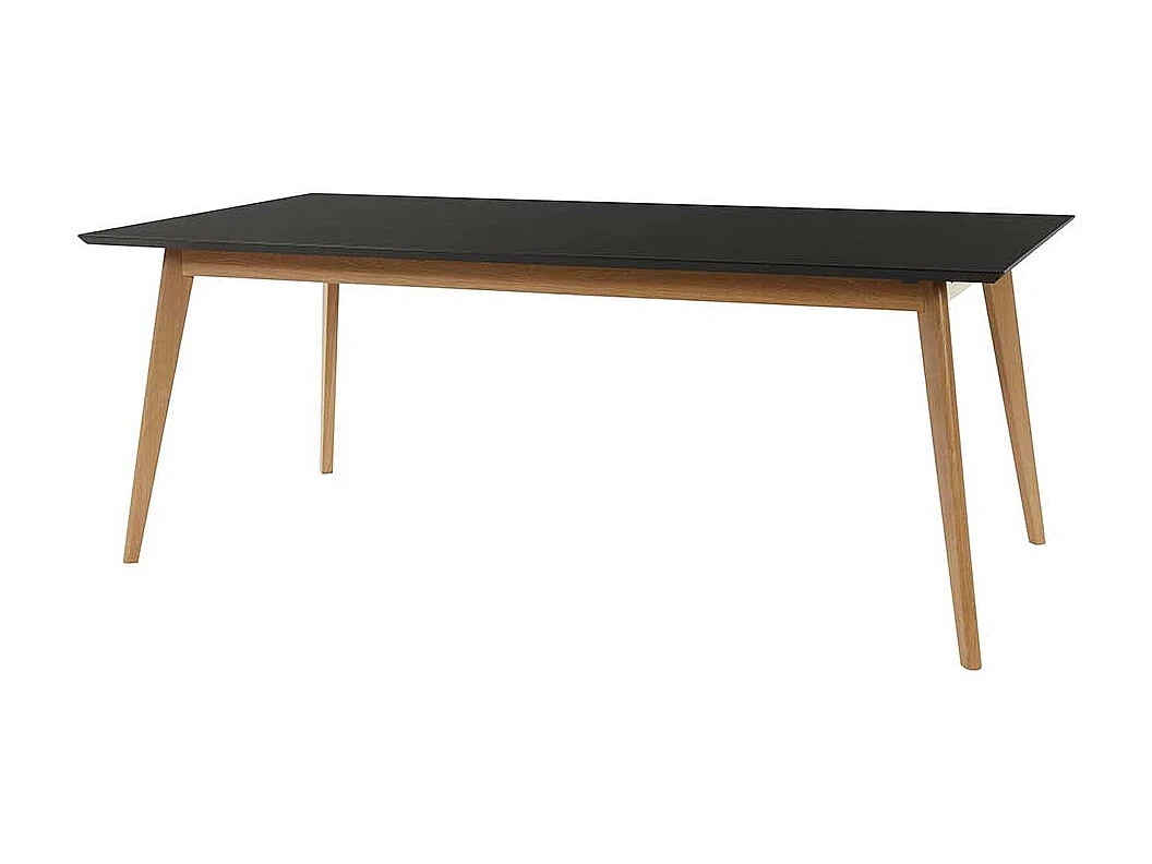 Esstisch Tisch Esszimmer in Eichefarben und Schwarz