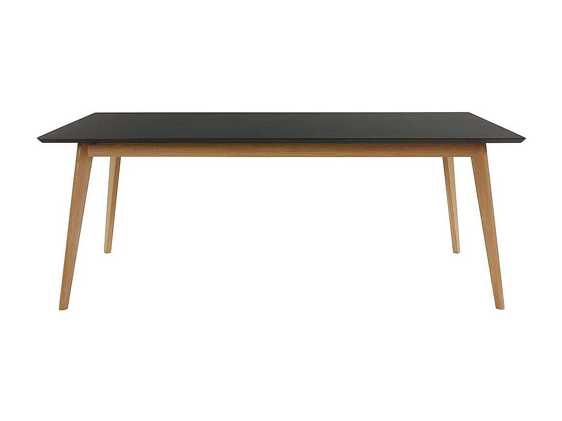 Esstisch Tisch Esszimmer in Eichefarben und Schwarz