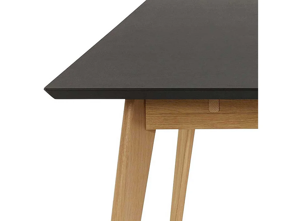 Esstisch Tisch Esszimmer in Eichefarben und Schwarz