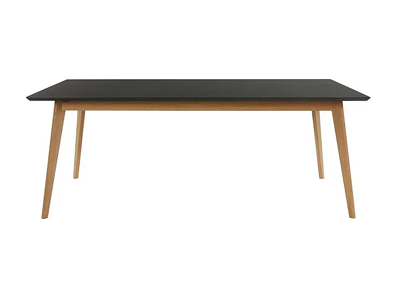 Esstisch Tisch Esszimmer in Eichefarben und Schwarz