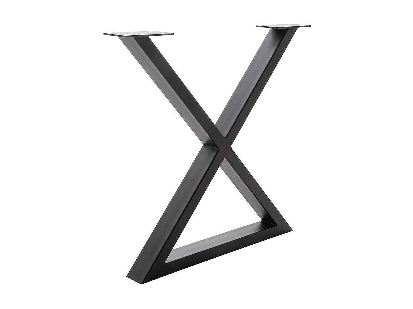 Esstisch Holztisch massiv im Industry und Loft Stil mit X Gestell