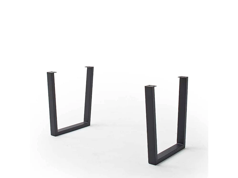 Esstisch Küchentisch mit Massivholzplatte und Bügelgestell