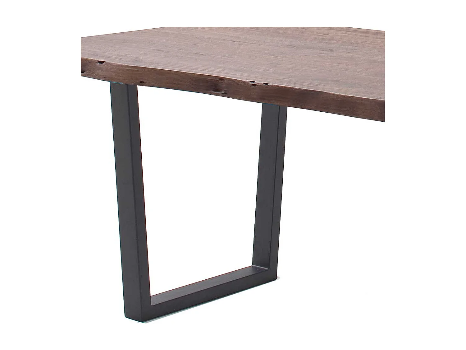 Esstisch Küchentisch mit Massivholzplatte und Bügelgestell