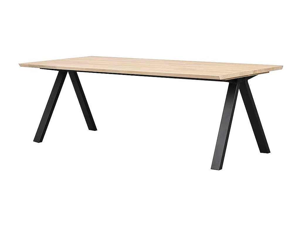 Buffettisch in Eiche White Wash optional mit Ansteckplatten