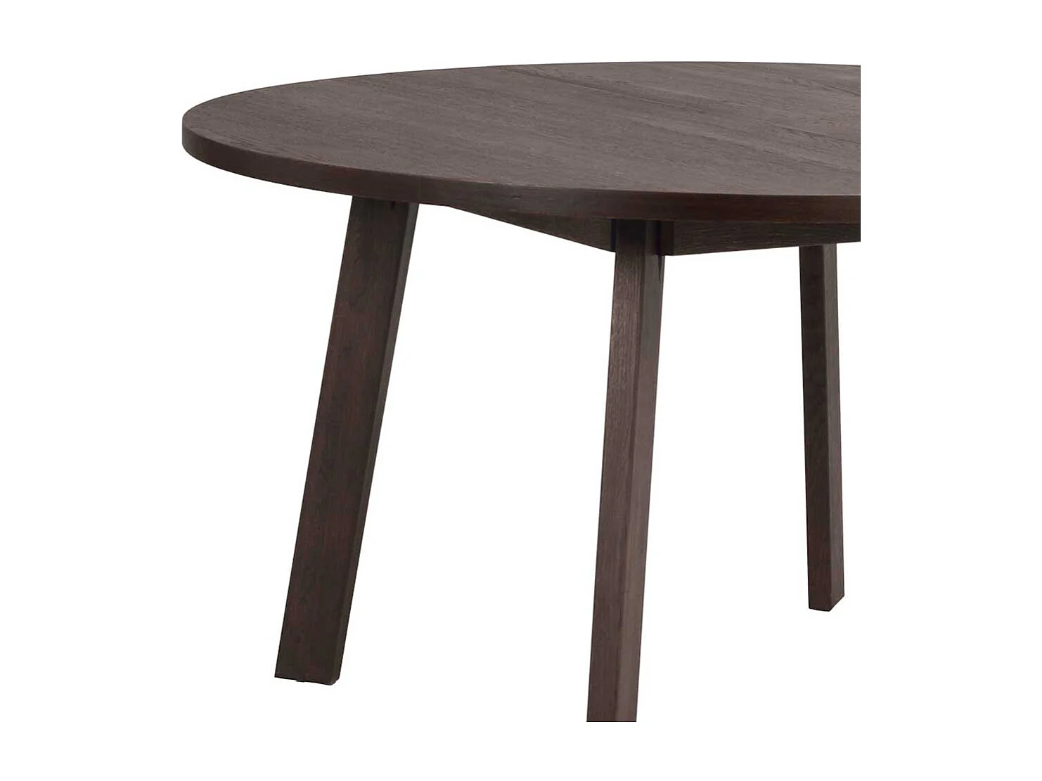 Küchen Tisch optional verlängerbar in Dunkelbraun geölt 75 cm hoch