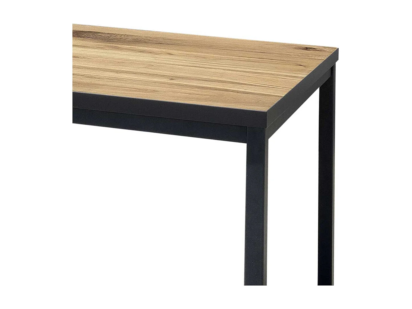 Esszimmer Tisch modern in Eichefarben und Schwarz 160x90 und 180x90 cm