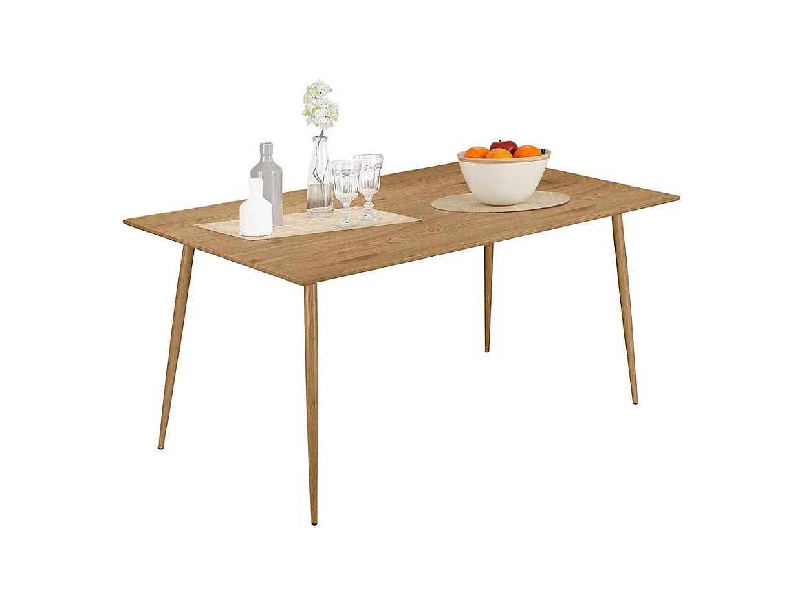 Skandi Esszimmer Tisch in Eichefarben 160 cm breit & 90 cm tief