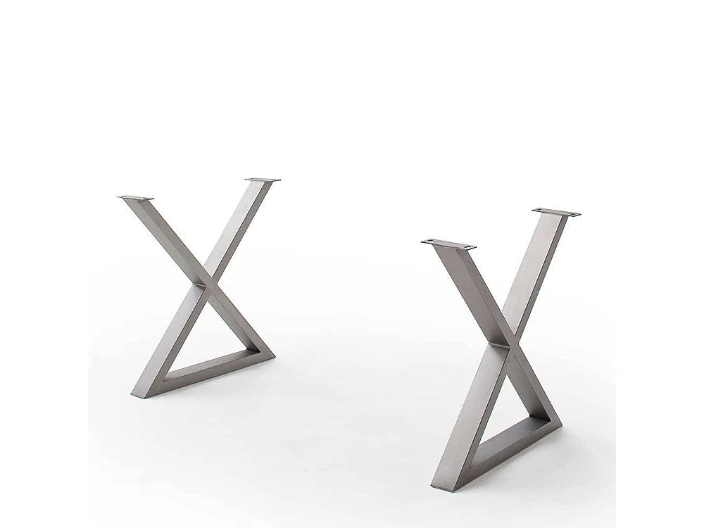 Esstisch Holztisch in modernem Design mit X Gestell